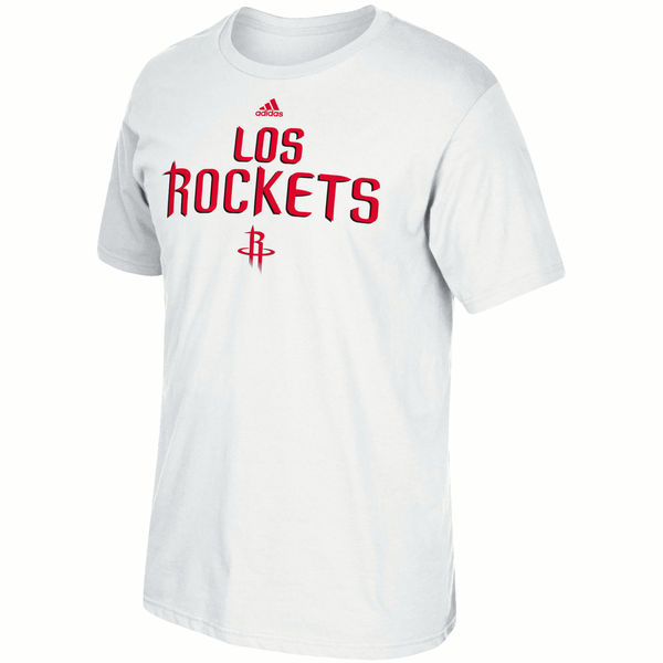 NBA Men Houston Rockets adidas Noches EneBeA TShirt White